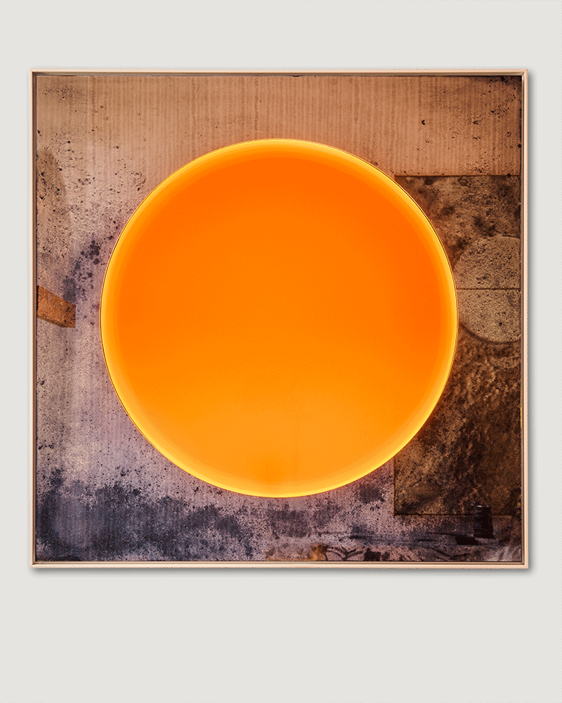 Sun inspired Liquid glass light sculpture animation